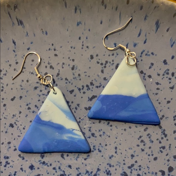 Handmade Clay Earrings - Fire & Ice Series - Picture 8 of 16